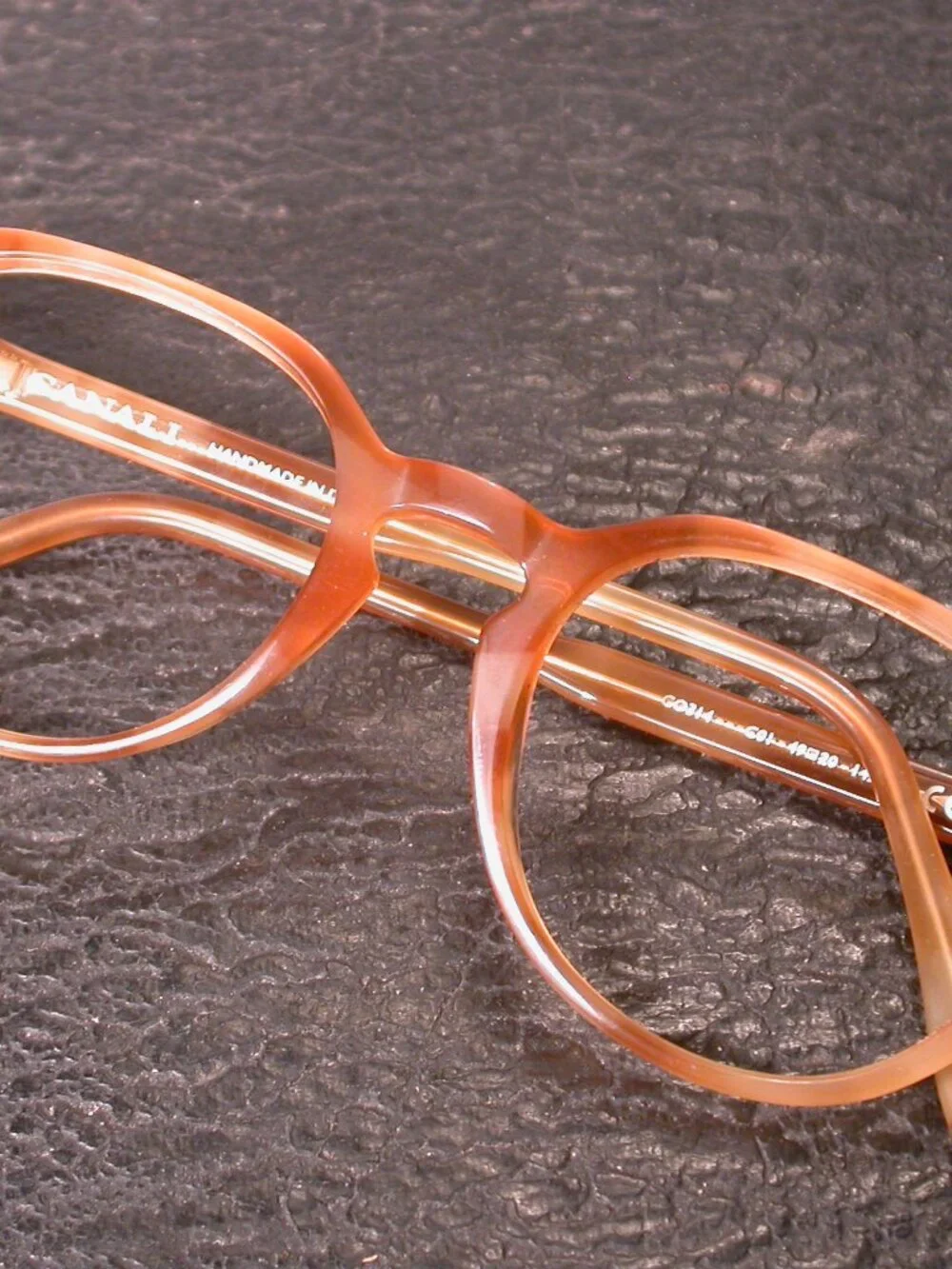 Canali Blonde Tortoise Stylish Eyeglasses Frames Hand Made in Italy